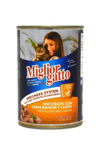 Miglior Gatto With Poultry and Carrots 405g
